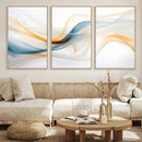 Decorative Turquoise Abstract Wave Wall Art Canvas Print by MyGreatCanvas | Canvas Wall Art Prints | Photo Prints & Wall Decor