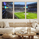 Tottenham Hotspur Stadium Canvas Print, Match Day Triple