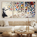 Banksy Graffiti Wall Art Canvas Print: Girl Releasing