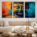 Colorful Buddha Wall Art – Framed Abstract Portrait Canvas by MyGreatCanvas | Canvas Wall Art Prints | Photo Prints & Wall Decor