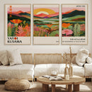 Framed Yayoi Kusama Print, Vibrant Floral Mountain Art by MyGreatCanvas | Canvas Wall Art Prints | Photo Prints & Wall Decor