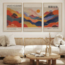 Yayoi Kusama Landscape Canvas Print, Vibrant Floral Mountain by MyGreatCanvas | Canvas Wall Art Prints | Photo Prints & Wall Decor