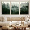 Foggy Forest Wall Art – Tranquil Green Woodland Canvas by MyGreatCanvas | Canvas Wall Art Prints | Photo Prints & Wall Decor