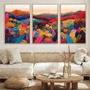 YAYOI KUSAMA Abstract Print - Landscape Canvas Wall Art