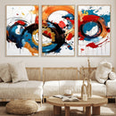 Abstract Wall Art, Rings Wall Art Canvas Print