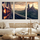 Harry Castle Wall Art Canvas Print, Wizard School Wall Art