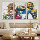 Shai Yossef Style Canvas Art - Joyful African Black Kids