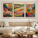 Yayoi Kusama Japanese Art Canvas Print, Abstract Art, Large