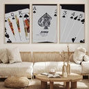 Poker Wall Art - Playing Cards Canvas Wall Art Print - Ace by MyGreatCanvas | Canvas Wall Art Prints | Photo Prints & Wall Decor