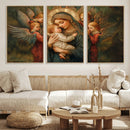 Mary Jesus Canvas Wall Art Print - Madonna and Child with