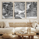 Black White Abstract Canvas Wall Art - Fluid Ink Artwork - by MyGreatCanvas | Canvas Wall Art Prints | Photo Prints & Wall Decor
