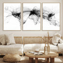 Abstract World Map Wall Art – Framed Geometric Line Canvas by MyGreatCanvas | Canvas Wall Art Prints | Photo Prints & Wall Decor