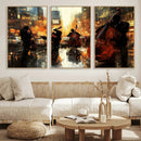 Jazz Wall Art Canvas Print – Colorful Musical Instrument