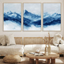 Blue Mountains Wall Art – Framed Snowy Range Canvas Artwork, by MyGreatCanvas | Canvas Wall Art Prints | Photo Prints & Wall Decor