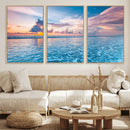 Ocean Sunset Canvas Wall Art Print – Tranquil Seascape