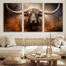 Highland Bull Canvas Abstract Canvas Wall Art Print – by MyGreatCanvas | Canvas Wall Art Prints | Photo Prints & Wall Decor