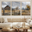 Rustic Autumn Farmhouse Wall Art Canvas Print – Serene