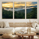 Mountain Sunrise Wall Art – Framed Pine Forest Canvas by MyGreatCanvas | Canvas Wall Art Prints | Photo Prints & Wall Decor