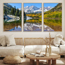 Maroon Bells Wall Art – Framed Snowy Mountain Canvas by MyGreatCanvas | Canvas Wall Art Prints | Photo Prints & Wall Decor