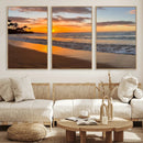 Tropical Beach Wall Art – Framed Sunset Ocean Canvas by MyGreatCanvas | Canvas Wall Art Prints | Photo Prints & Wall Decor