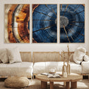 Framed Abstract Tree Ring Wall Art Print Natural Rustic Wood by MyGreatCanvas | Canvas Wall Art Prints | Photo Prints & Wall Decor