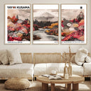 Yayoi Kusama Wall Art Canvas Print – Framed Large Abstract