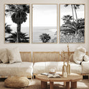 Palm Trees Wall Art Canvas Print – Framed Coastal Ocean
