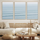 Ocean Waves Wall Art Canvas Print – Framed Solo Surfer Wave