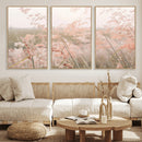 Pastel Grasses Wall Art Canvas Print – Framed Soft Meadow