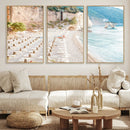 Beach Wall Art Canvas Print – Framed Coastal Seascape Summer
