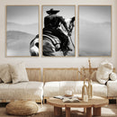 Western Wall Art Canvas Print – Framed Cowboy and Horse by MyGreatCanvas | Canvas Wall Art Prints | Photo Prints & Wall Decor