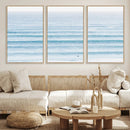 Ocean Wave Surfer Wall Art – Framed Minimal Seascape Canvas by MyGreatCanvas | Canvas Wall Art Prints | Photo Prints & Wall Decor