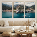Amalfi Coast Wall Art – Framed Italian Seaside Canvas by MyGreatCanvas | Canvas Wall Art Prints | Photo Prints & Wall Decor