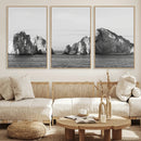 Coastal Wall Art – Framed Black White Ocean Canvas Artwork, by MyGreatCanvas | Canvas Wall Art Prints | Photo Prints & Wall Decor