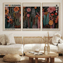 Modern Japanese Wall Art Canvas Print – Framed Abstract
