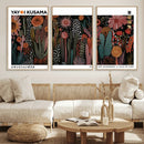 Modern Japanese Wall Art Canvas Print – Framed Abstract