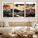 Modern Mount Fuji Wall Art Canvas Print – Framed Abstract