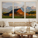 Rustic Barn Wall Art Canvas Print – Framed Grand Teton Park