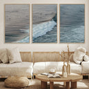 Ocean Waves Wall Art Canvas Print – Framed Coastal Serenity