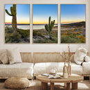 Saguaro Cactus Wall Art Canvas Print – Framed Desert Sunset by MyGreatCanvas | Canvas Wall Art Prints | Photo Prints & Wall Decor