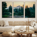 Mountain Wall Art Canvas Print – Framed Forest Serenity