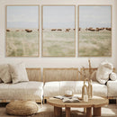 Bison Herd Wall Art Canvas Print – Framed Western Bison