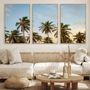Palms Wall Art Canvas Print – Framed Tropical Coastal Nature