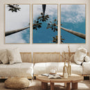 Tropical Palm Trees Wall Art Canvas Print – Framed