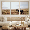 Cowboy Wall Art Canvas Print – Framed Western Rustic Ranch