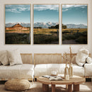 Rustic Farmhouse Wall Art Canvas Print – Teton Range Mormon