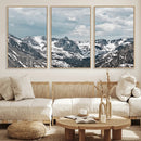 Snowy Peaks Wall Art Canvas Print – Alpine Wilderness