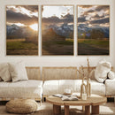 Snowy Peaks Wall Art Canvas Print – Rustic Mountain by MyGreatCanvas | Canvas Wall Art Prints | Photo Prints & Wall Decor