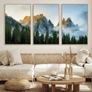 Wilderness Wall Art Canvas Print – Misty Forest Nature