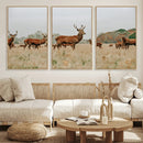 Rustic Deer Wall Art Canvas Print – Autumn Forest Woodland